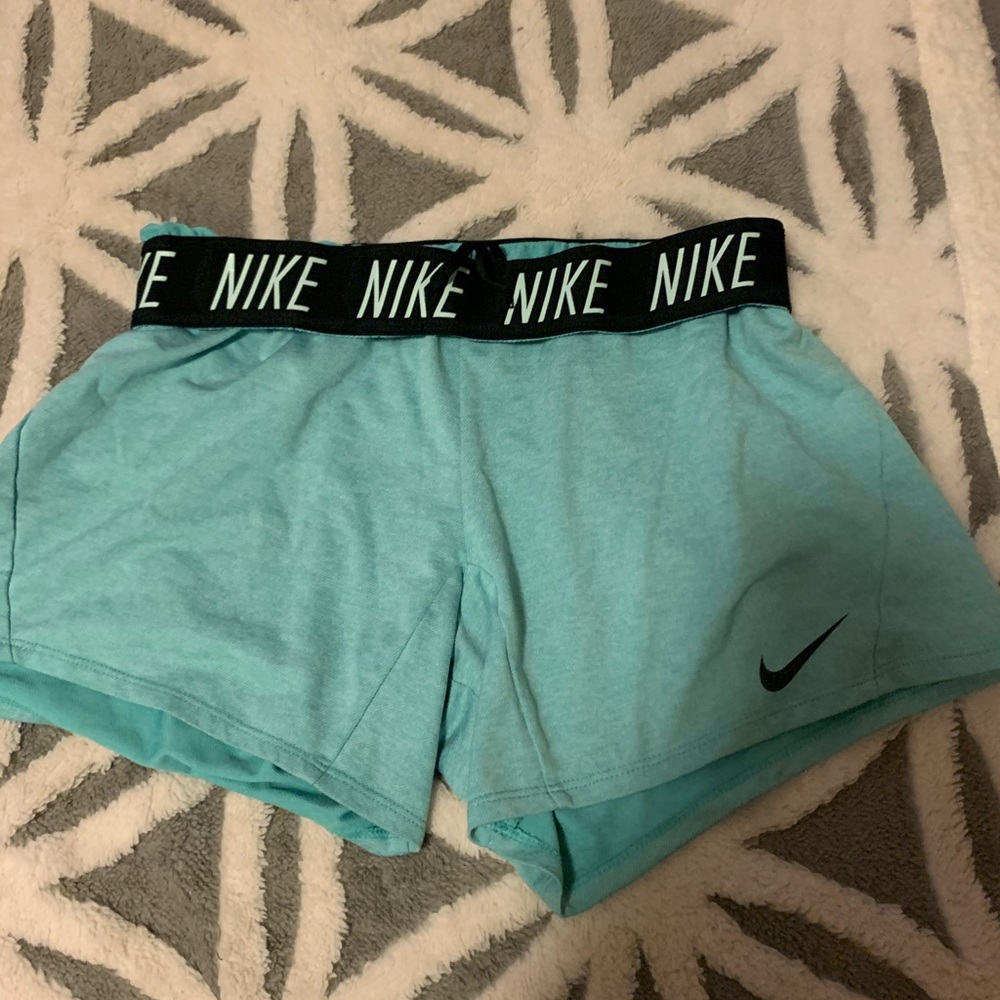 SMALL BLUE GREEN NIKE SHORTS